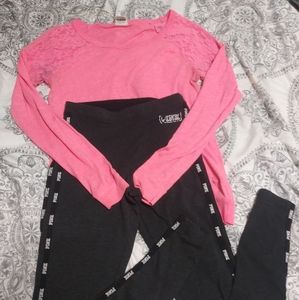 Pink by Victoria's secrets outfit